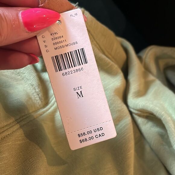 Anthropologie Daily Practice Avocado Green 2-Piece Shorts Set, size M! - Picture 6 of 11